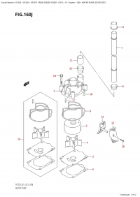 160J - Water Pump (Df250T:e01) (160J -   (Df250T: e01))