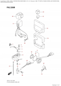 326B  -  Ptt  Switch  /  Engine  Control  Unit (Df200T,Df200Z, (326B -   /    (Df200T, Df200Z,)