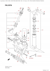 337A - Trim Cylinder  (X-Transom,Xx-Transom) (337A -   (X-Transom, Xx-Transom))