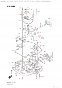 401A - Engine Holder (Df300A,Df250A) (401A -   (Df300A, Df250A))