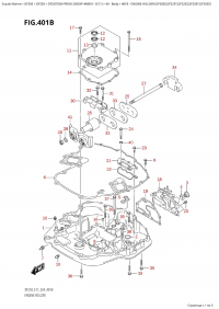 401B - Engine Holder  (Df200Z,Df225T,Df225Z,Df250T,Df250Z) (401B -   (Df200Z, Df225T, Df225Z, Df250T, Df250Z))