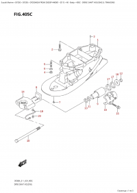 405C - Drive Shaft Housing (L-Transom) (405C -    (L-Transom))