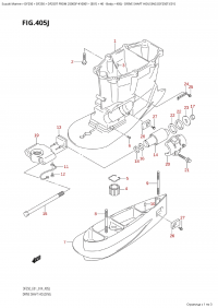 405J - Drive Shaft Housing (Df250T:e01) (405J -    (Df250T: e01))