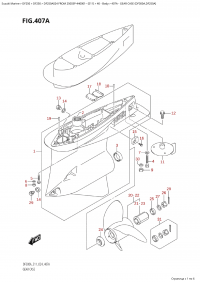 407A - Gear Case (Df300A,Df250A) (407A -    (Df300A, Df250A))