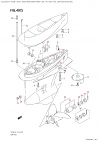 407J - Gear Case (Df250T:e01) (407J -    (Df250T: e01))