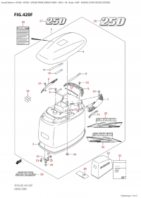 420F - Engine Cover (Df250T,Df250Z) (420F -   () (Df250T, Df250Z))