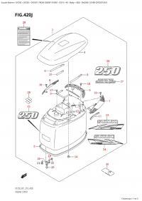 420J - Engine Cover (Df250T:e01) (420J -   () (Df250T: e01))