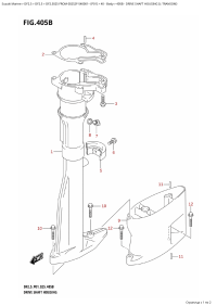 405B - Drive Shaft Housing (L-Transom) (405B -    (L-Transom))