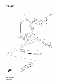 444A - Tiller Handle (444A - )