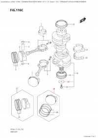 116C - Crankshaft  (Df325A,Df300B,Df300Bmd) (116C -  (Df325A, Df300B, Df300Bmd))