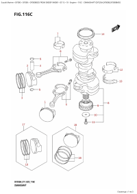 116C - Crankshaft  (Df325A,Df300B,Df300Bmd) (116C -  (Df325A, Df300B, Df300Bmd))