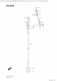 204A - Clutch Shaft (E01,E11,E40) (204A -   (E01, E11, E40))