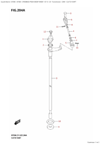 204A - Clutch Shaft (204A -  )