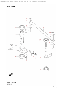 206A - Clutch Rod (206A -  )