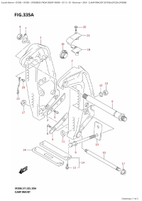 335A - Clamp Bracket (Df350A,Df325A,Df300B) (335A -   (Df350A, Df325A, Df300B))