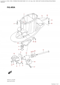 405A  -  Drive  Shaft  Housing  ((Df350A,Df325A,Df300B):X- (405A -    ( (Df350A, Df325A, Df300B) : X-)