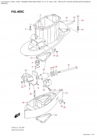 405C  -  Drive  Shaft  Housing  ((Df350A,Df325A,Df300B):Xx- (405C -    ( (Df350A, Df325A, Df300B) : Xx-)