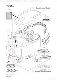 420A - Engine Cover (Df300A:e01) (420A -   () (Df300A: e01))