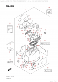 420E - Engine Cover (Df300B,Df300Bmd) (420E -   () (Df300B, Df300Bmd))