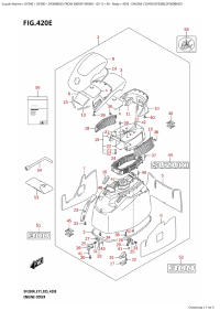 420E - Engine Cover (Df300B,Df300Bmd) (420E -   () (Df300B, Df300Bmd))