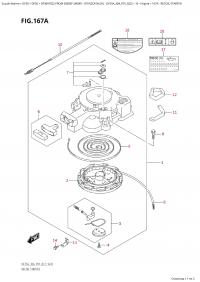 167A - Recoil Starter (167A -  )