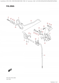 206A - Clutch  Rod  (Df25A,Df25Ath,Df30A,Df30Ath,Df30Aq) (206A -   (Df25A, Df25Ath, Df30A, Df30Ath, Df30Aq))