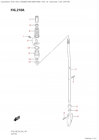 210A - Shift Rod (210A -  )