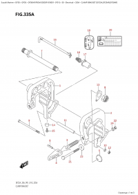 335A - Clamp Bracket (Df25A,Df25Ar,Df30Ar) (335A -   (Df25A, Df25Ar, Df30Ar))