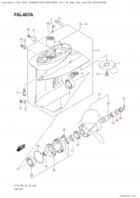 407A - Gear Case (Df25A,Df30Ar) (407A -    (Df25A, Df30Ar))