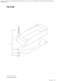 519A  -  Opt:remote  Control  Spacer  (Df25A,Df25Ath,Df30A, (519A - :    (Df25A, Df25Ath, Df30A,)