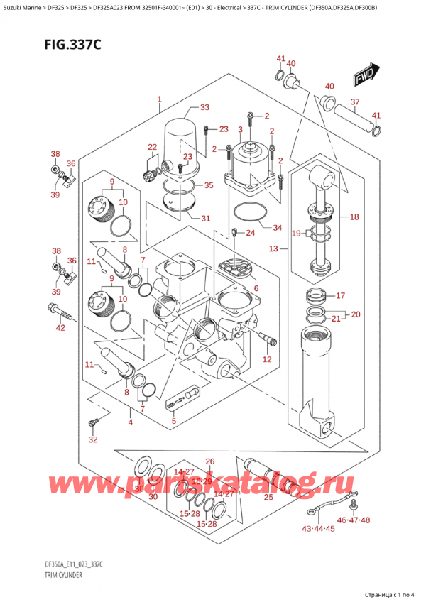   ,   , SUZUKI Suzuki DF325AP X / XX FROM 32501F-340001~  (E01) - 2023,   (Df350A, Df325A, Df300B)