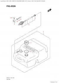 432A - Fuel Tank (E01,E11,E34,E40) (432A -   (E01, E11, E34, E40))