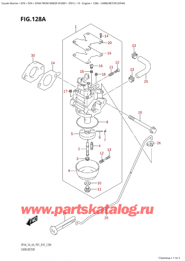  ,   , Suzuki Suzuki DF4A S / L FROM  00403F-810001~ (P01 018),  (Df4A)