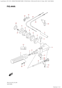 444A - Tiller  Handle (444A - )