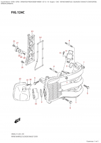 124C  -  Intake  Manifold  /  Silencer  /  Exhaust Cover (Df50A, (124C -   /  /    (Df50A,)