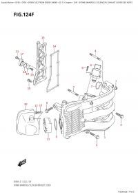 124F  -  Intake Manifold / Silencer  /  Exhaust  Cover (See  Note) (124F -   /  /    (See Note))