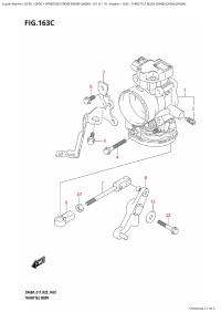 163C - Throttle Body (Df40A,Df50A,Df60A) (163C -   (Df40A, Df50A, Df60A))