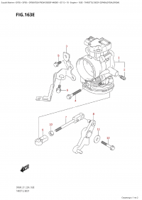 163E - Throttle Body (Df40A,Df50A,Df60A) (163E -   (Df40A, Df50A, Df60A))