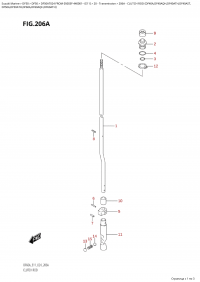 206A  -  Clutch  Rod  (Df40A,Df40Aqh,Df40Ath,Df40Ast, (206A -   (Df40A, Df40Aqh, Df40Ath, Df40Ast,)