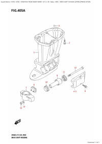 405A - Drive Shaft Housing (Df40A,Df40Ast,Df50A) (405A -    (Df40A, Df40Ast, Df50A))