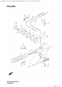 444A - Tiller Handle (444A - )