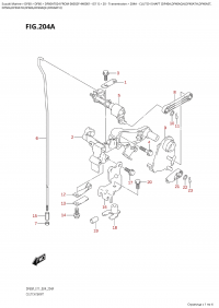 204A  -  Clutch  Shaft  (Df40A,Df40Aqh,Df40Ath,Df40Ast, (204A -   (Df40A, Df40Aqh, Df40Ath, Df40Ast,)