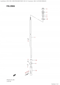 206G - Clutch Rod (Df60A:e01) (206G -   (Df60A: e01))