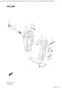 335E - Clamp Bracket  (Df40Ast,Df60A,Df60Ath) (335E -   (Df40Ast, Df60A, Df60Ath))