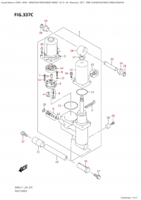 337C - Trim Cylinder  (Df40Ast,Df60A,Df60Ath) (337C -   (Df40Ast, Df60A, Df60Ath))