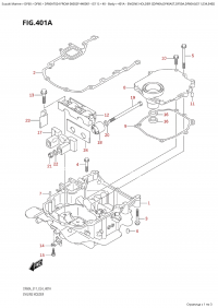 401A - Engine Holder  ((Df40A,Df40Ast,Df50A,Df60A):(E11,E34,E40)) (401A -   ( (Df40A, Df40Ast, Df50A, Df60A) : (E11, E34, E40) ))