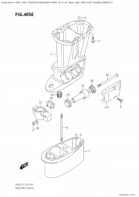 405E - Drive Shaft Housing (Df60A:e11) (405E -    (Df60A: e11))