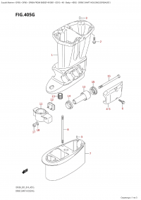 405G - Drive Shaft Housing (Df60A:e01) (405G -    (Df60A: e01))