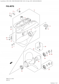 407G - Gear Case (Df60A:e01) (407G -    (Df60A: e01))