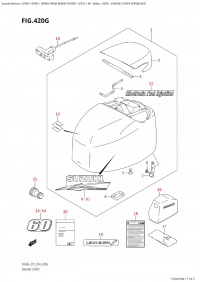 420G - Engine Cover (Df60A:e01) (420G -   () (Df60A: e01))